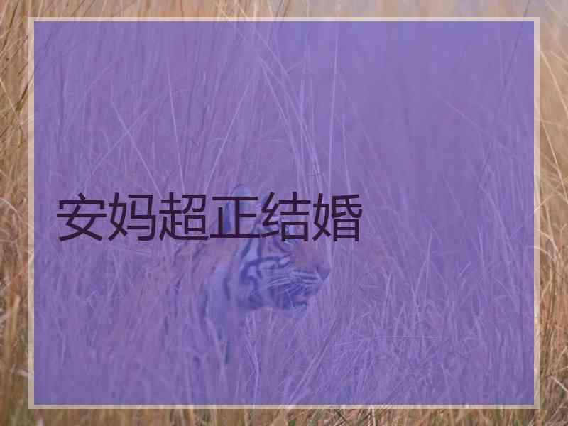 安妈超正结婚