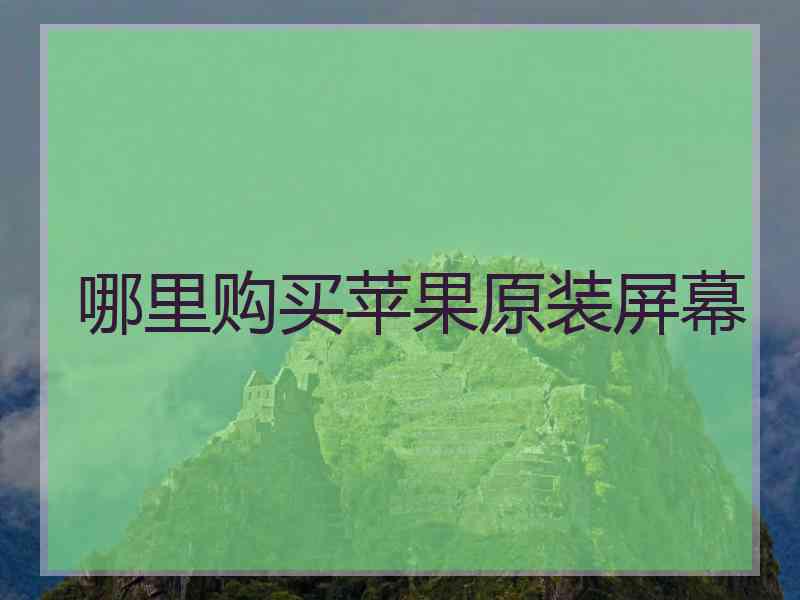 哪里购买苹果原装屏幕