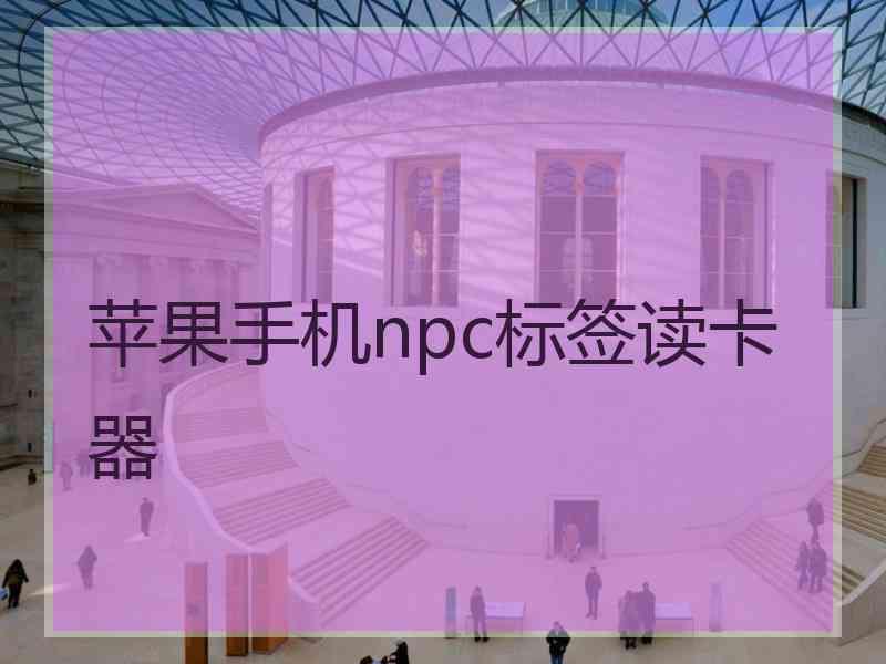 苹果手机npc标签读卡器