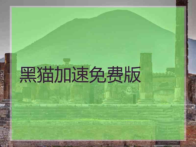 黑猫加速免费版