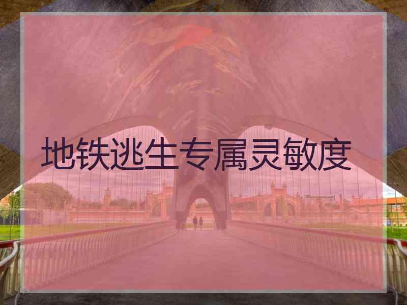 地铁逃生专属灵敏度
