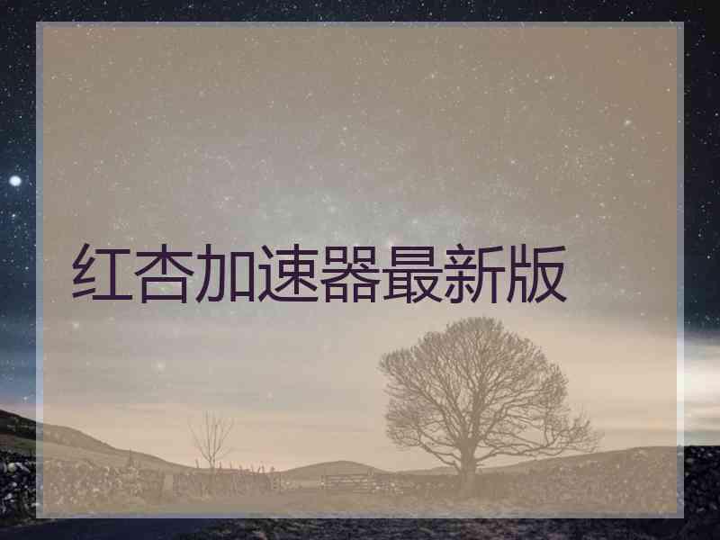 红杏加速器最新版