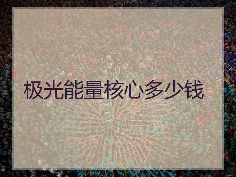极光能量核心多少钱