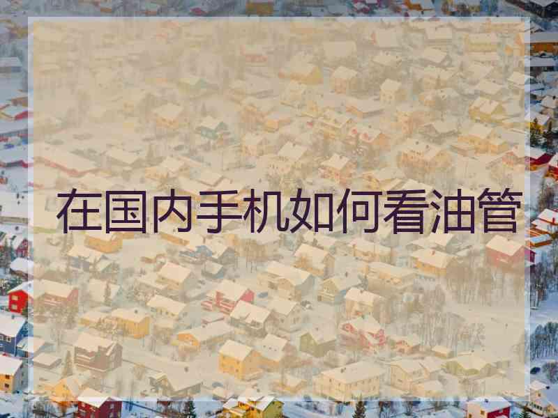 在国内手机如何看油管