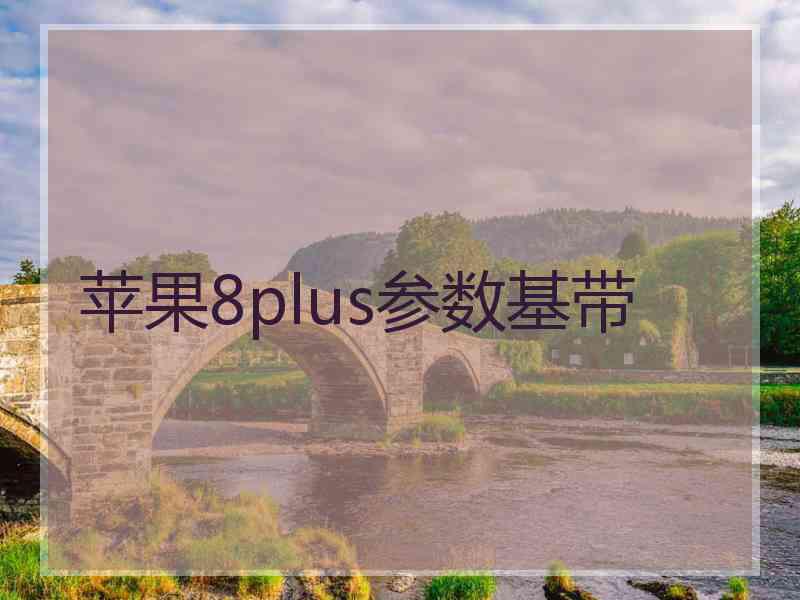 苹果8plus参数基带