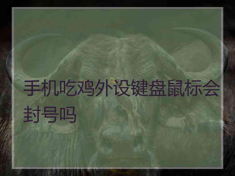 手机吃鸡外设键盘鼠标会封号吗