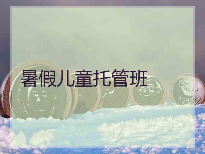 暑假儿童托管班