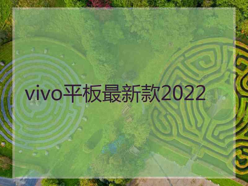 vivo平板最新款2022