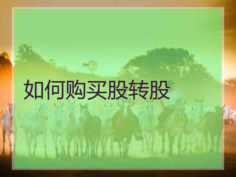 如何购买股转股