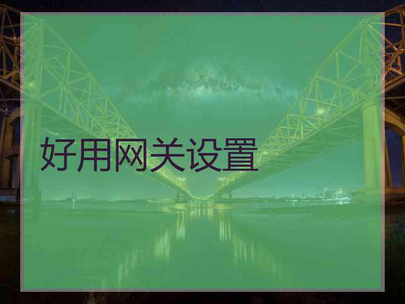 好用网关设置