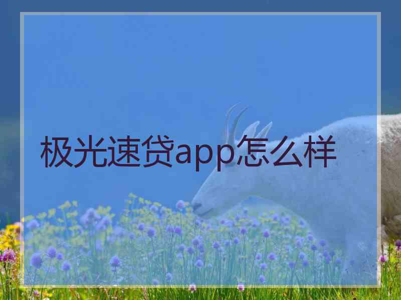 极光速贷app怎么样