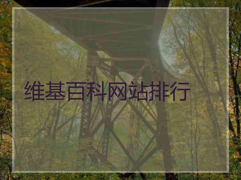 维基百科网站排行