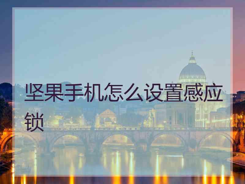 坚果手机怎么设置感应锁