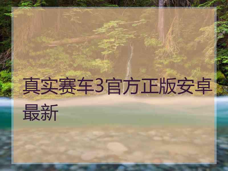 真实赛车3官方正版安卓最新