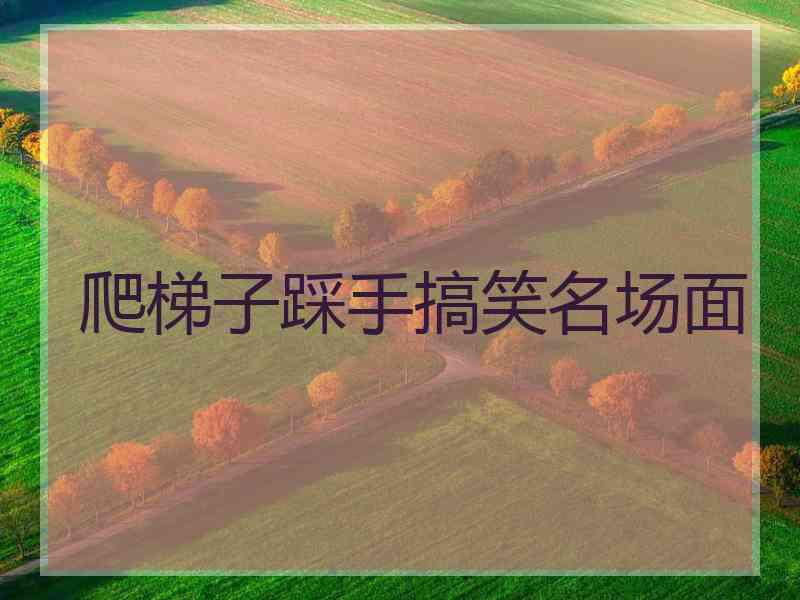 爬梯子踩手搞笑名场面
