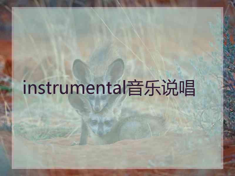 instrumental音乐说唱