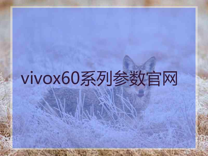 vivox60系列参数官网