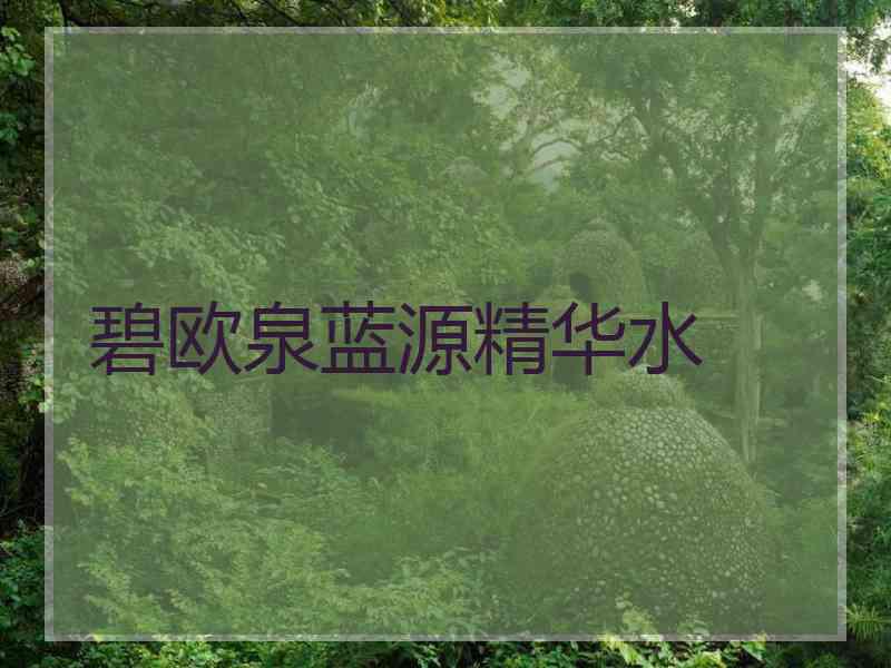 碧欧泉蓝源精华水