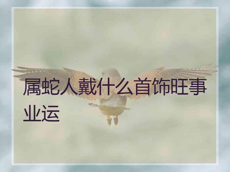 属蛇人戴什么首饰旺事业运