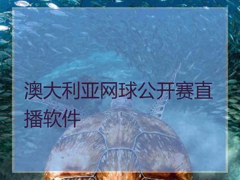 澳大利亚网球公开赛直播软件