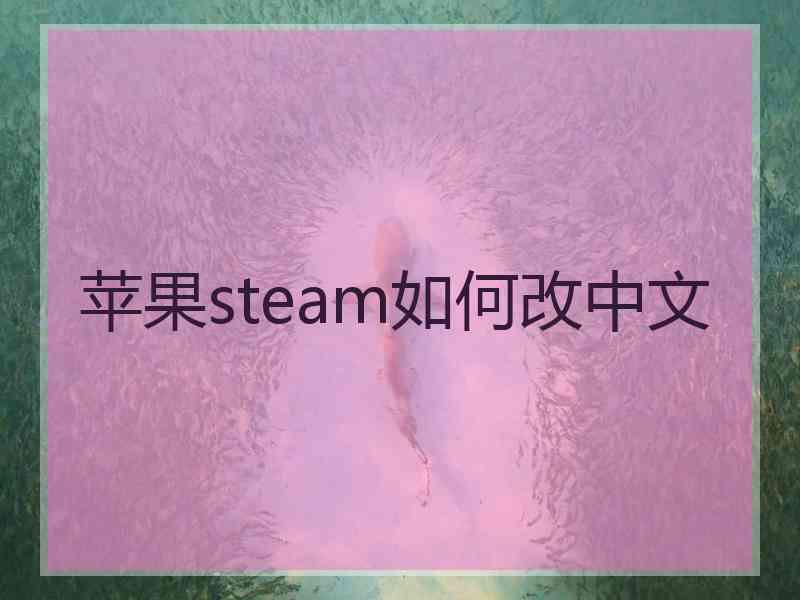 苹果steam如何改中文