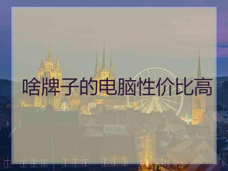 啥牌子的电脑性价比高