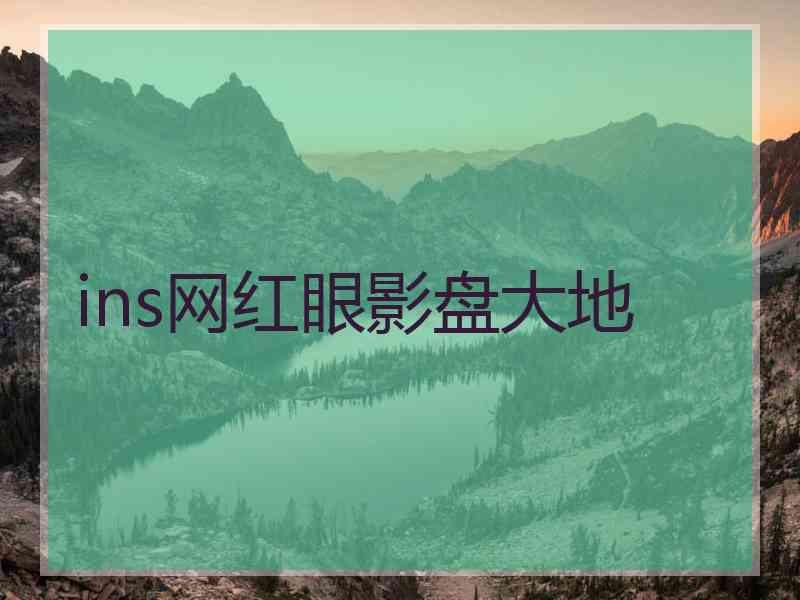 ins网红眼影盘大地