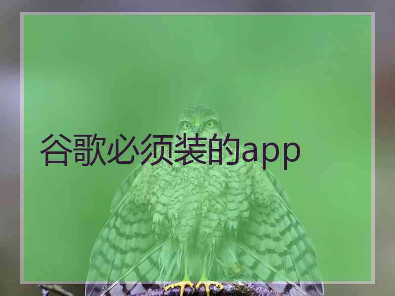 谷歌必须装的app