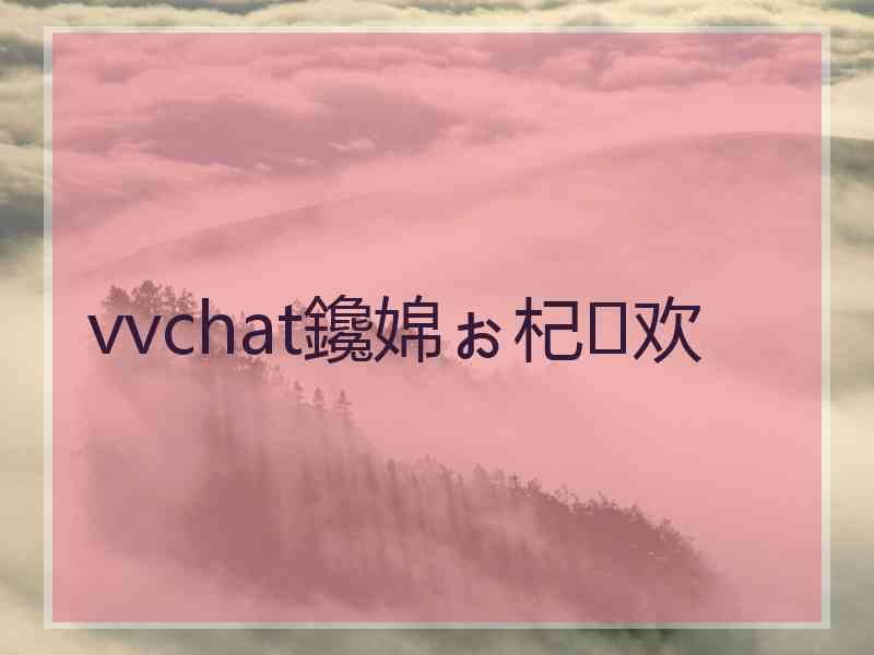 vvchat鑱婂ぉ杞欢
