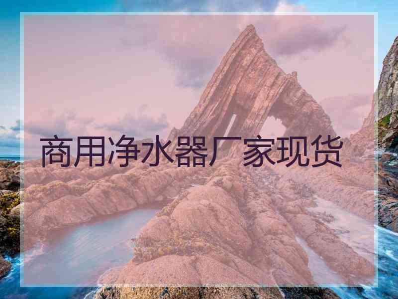 商用净水器厂家现货