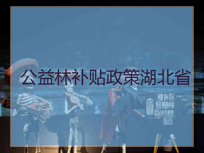 公益林补贴政策湖北省