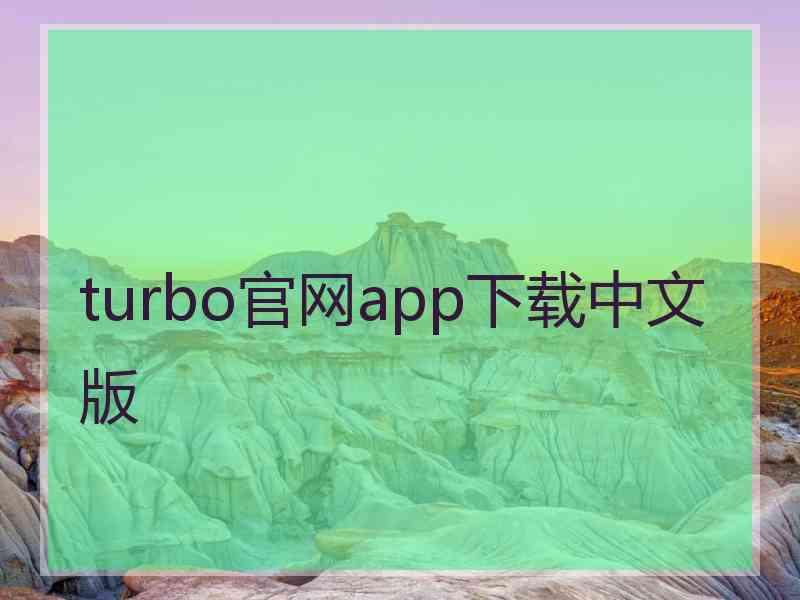 turbo官网app下载中文版
