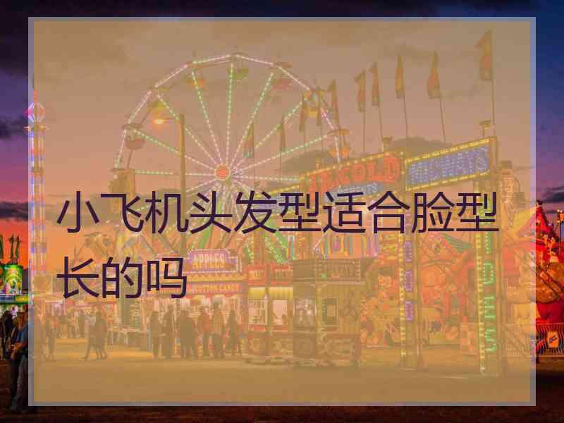 小飞机头发型适合脸型长的吗