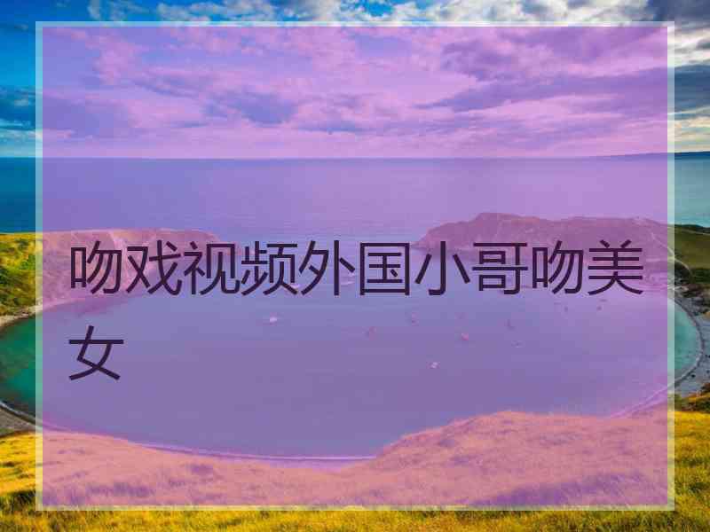 吻戏视频外国小哥吻美女