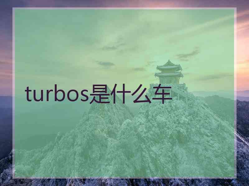 turbos是什么车
