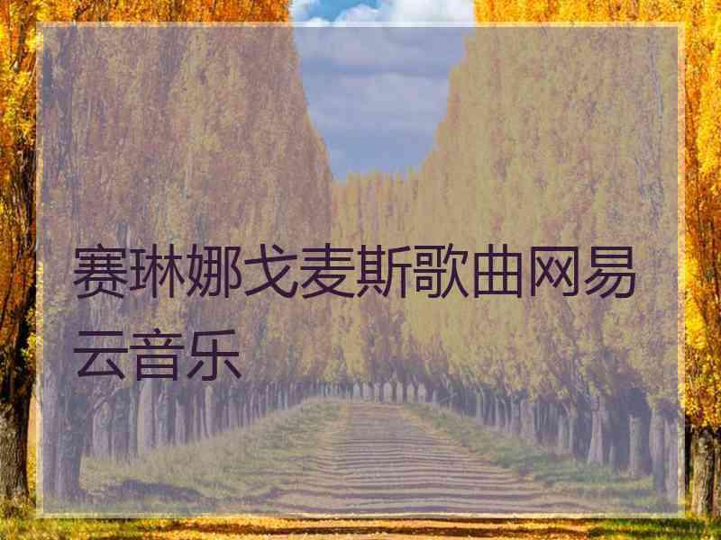 赛琳娜戈麦斯歌曲网易云音乐