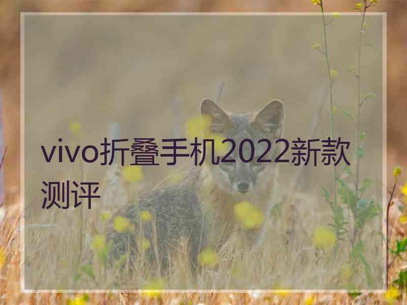 vivo折叠手机2022新款测评