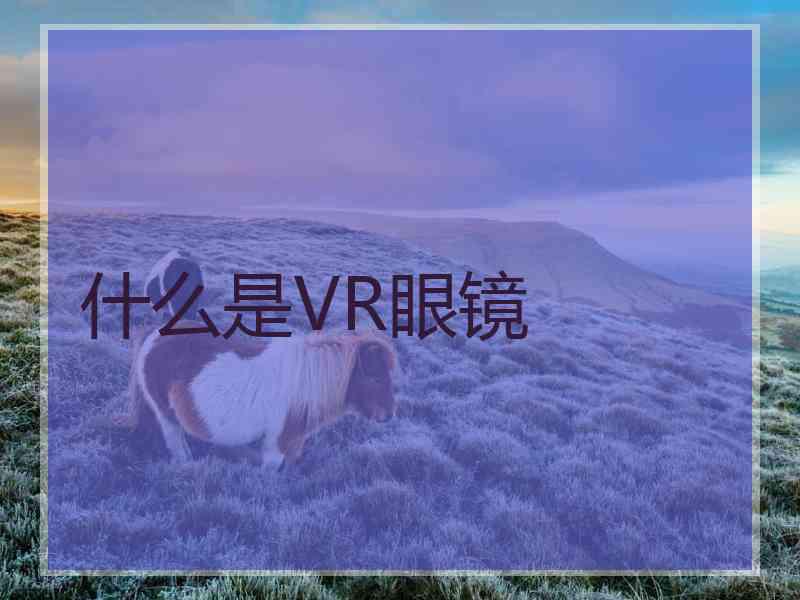 什么是VR眼镜