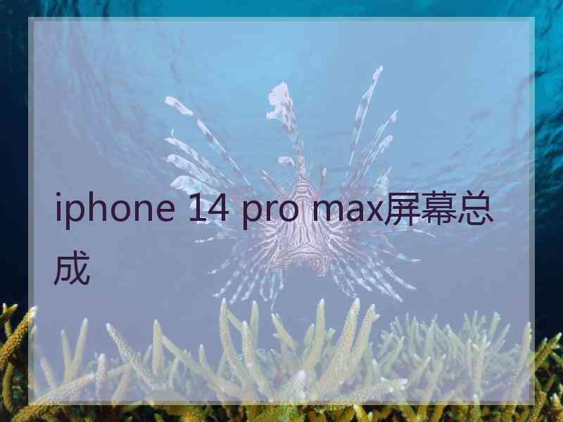 iphone 14 pro max屏幕总成