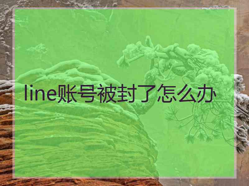 line账号被封了怎么办
