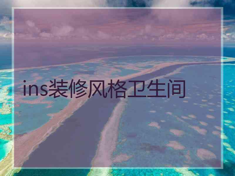 ins装修风格卫生间