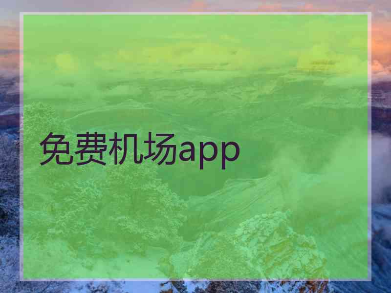 免费机场app