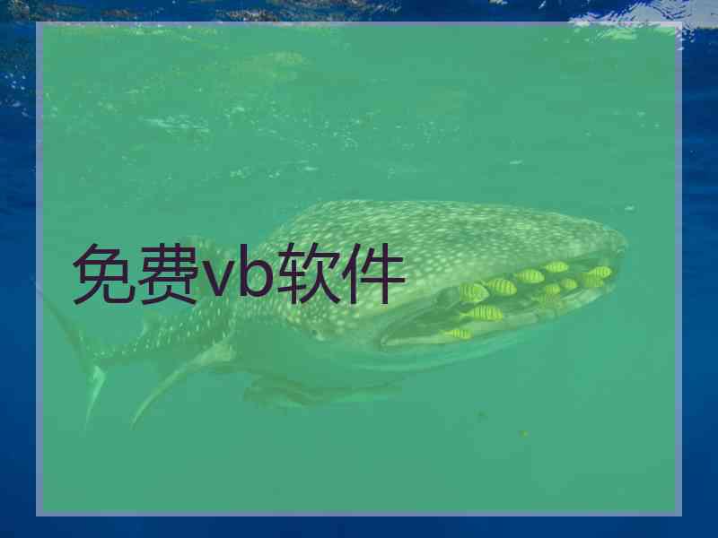 免费vb软件