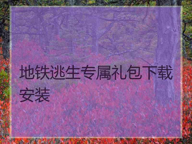 地铁逃生专属礼包下载安装