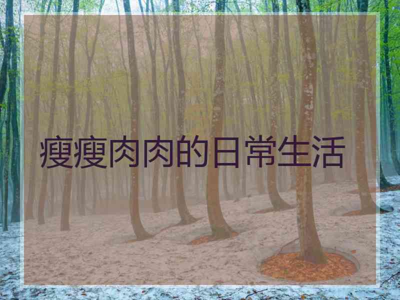 瘦瘦肉肉的日常生活