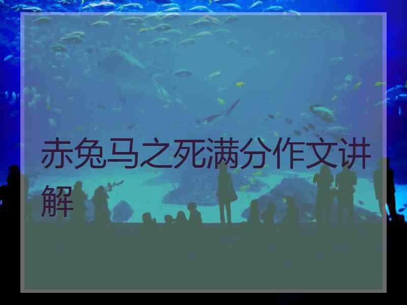 赤兔马之死满分作文讲解