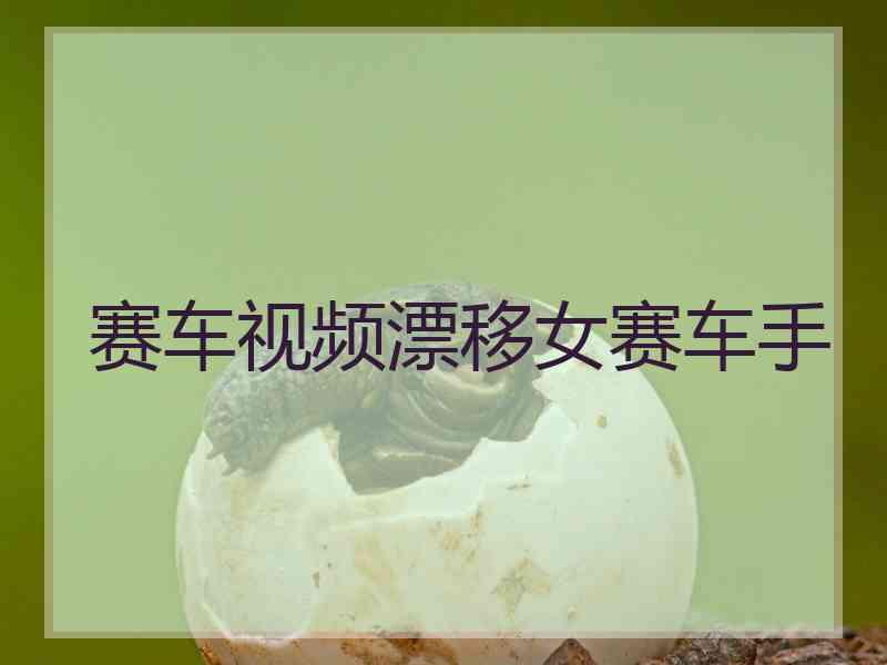赛车视频漂移女赛车手