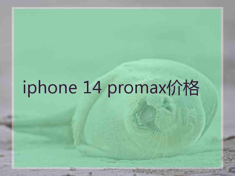 iphone 14 promax价格