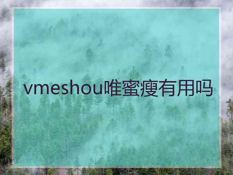vmeshou唯蜜瘦有用吗