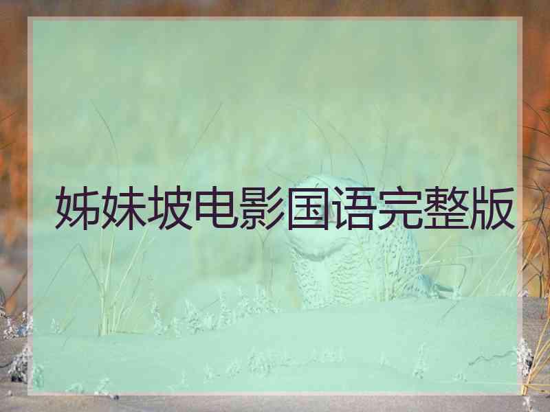 姊妹坡电影国语完整版